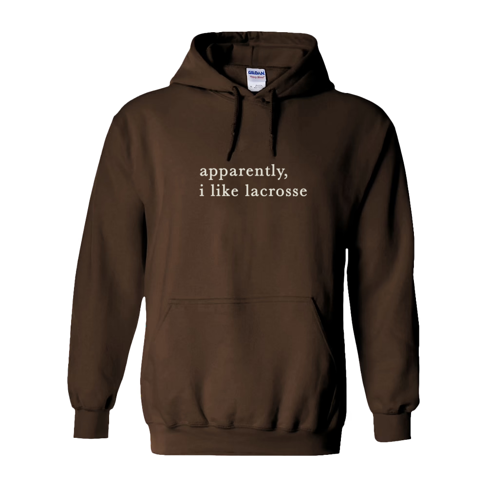 Adult Hoodie I Like Lacrosse