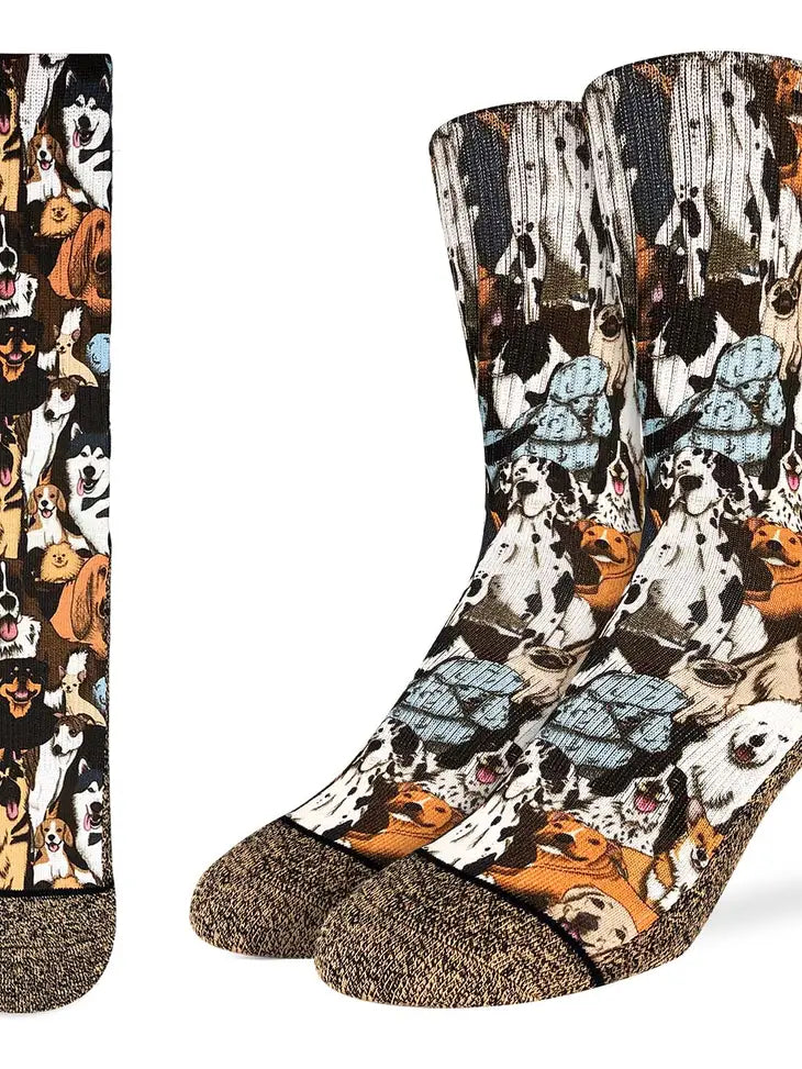 Men's Social Dogs Socks - Active Fit