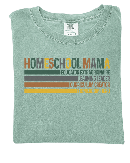 Homeschool mama (Retro) T-shirts