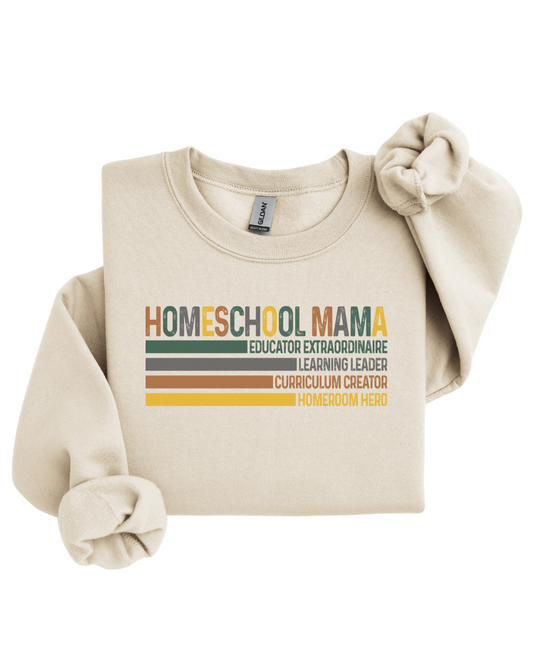 Homeschool mama (Retro) sweaters