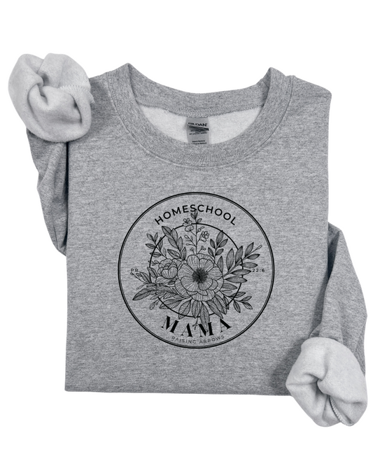Home School Mama (Floral) Sweaters