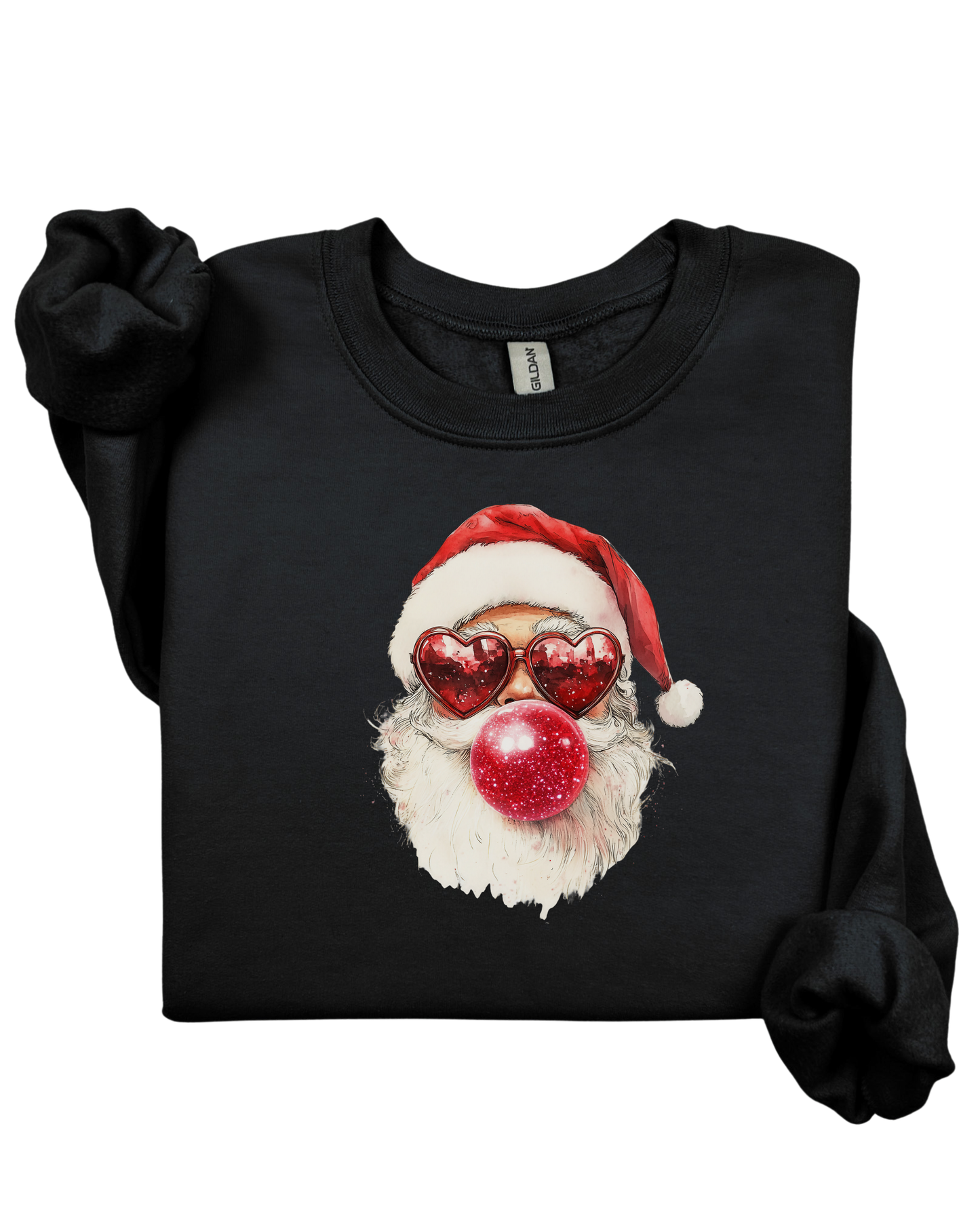 Bubble Gum Santa - Crewneck