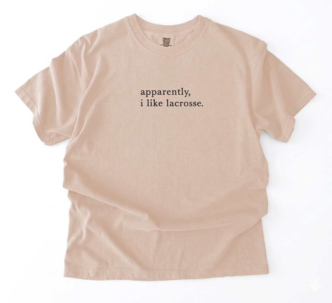 Adult T-Shirt I like Lacrosse