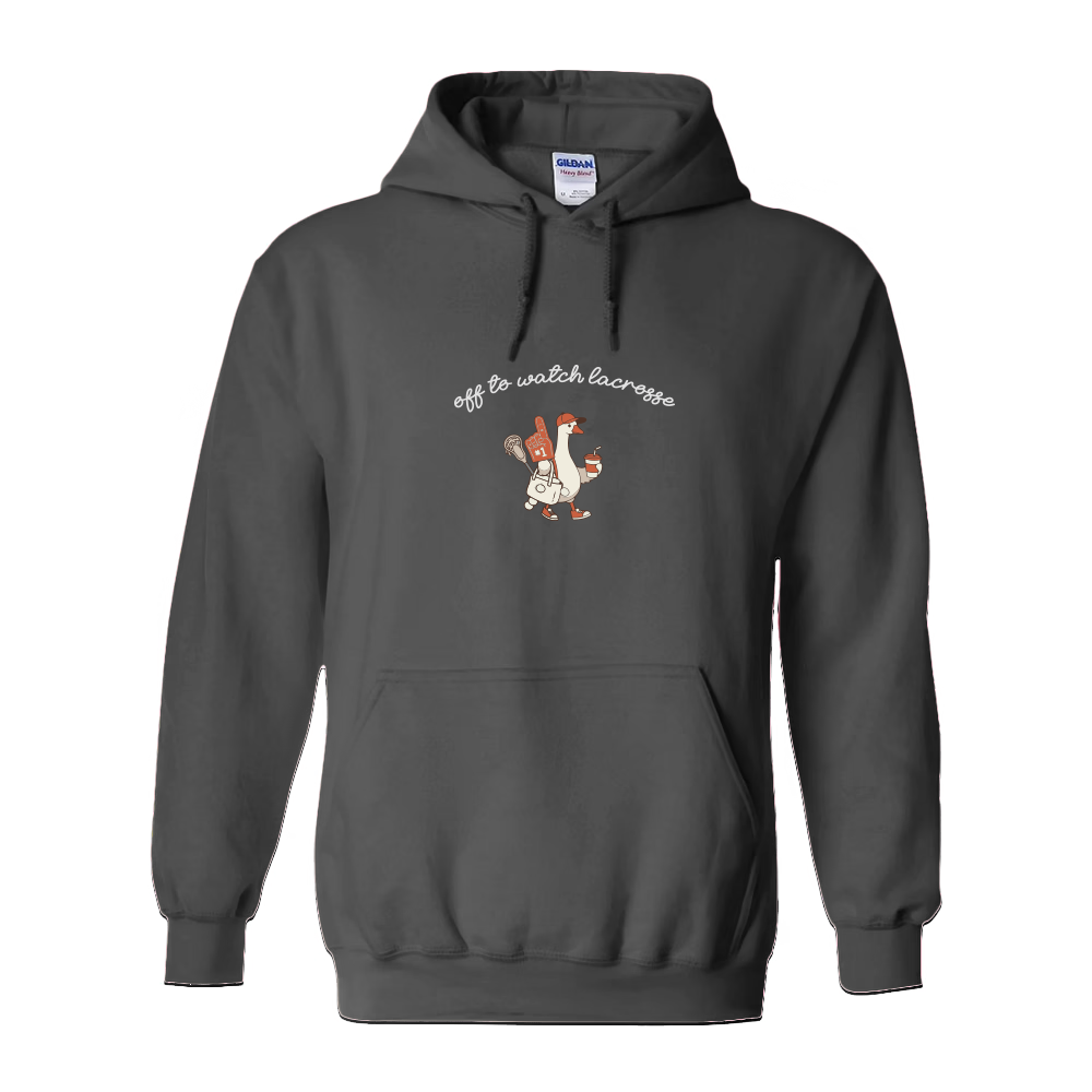 Adult Hoodie Lacrosse Duck