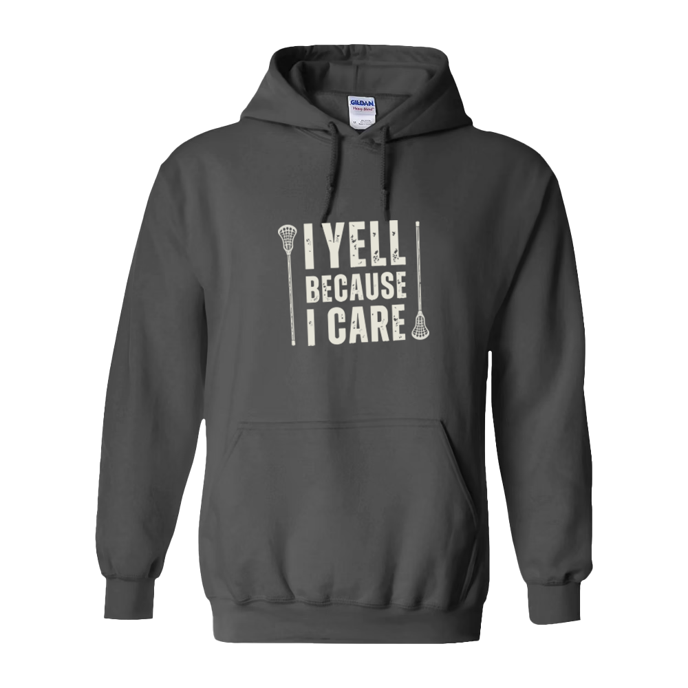 Adult Hoodie I Yell Lacrosse