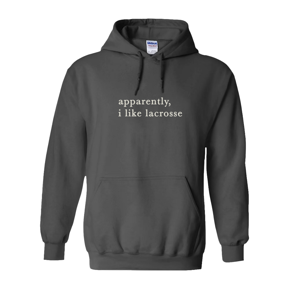 Adult Hoodie I Like Lacrosse