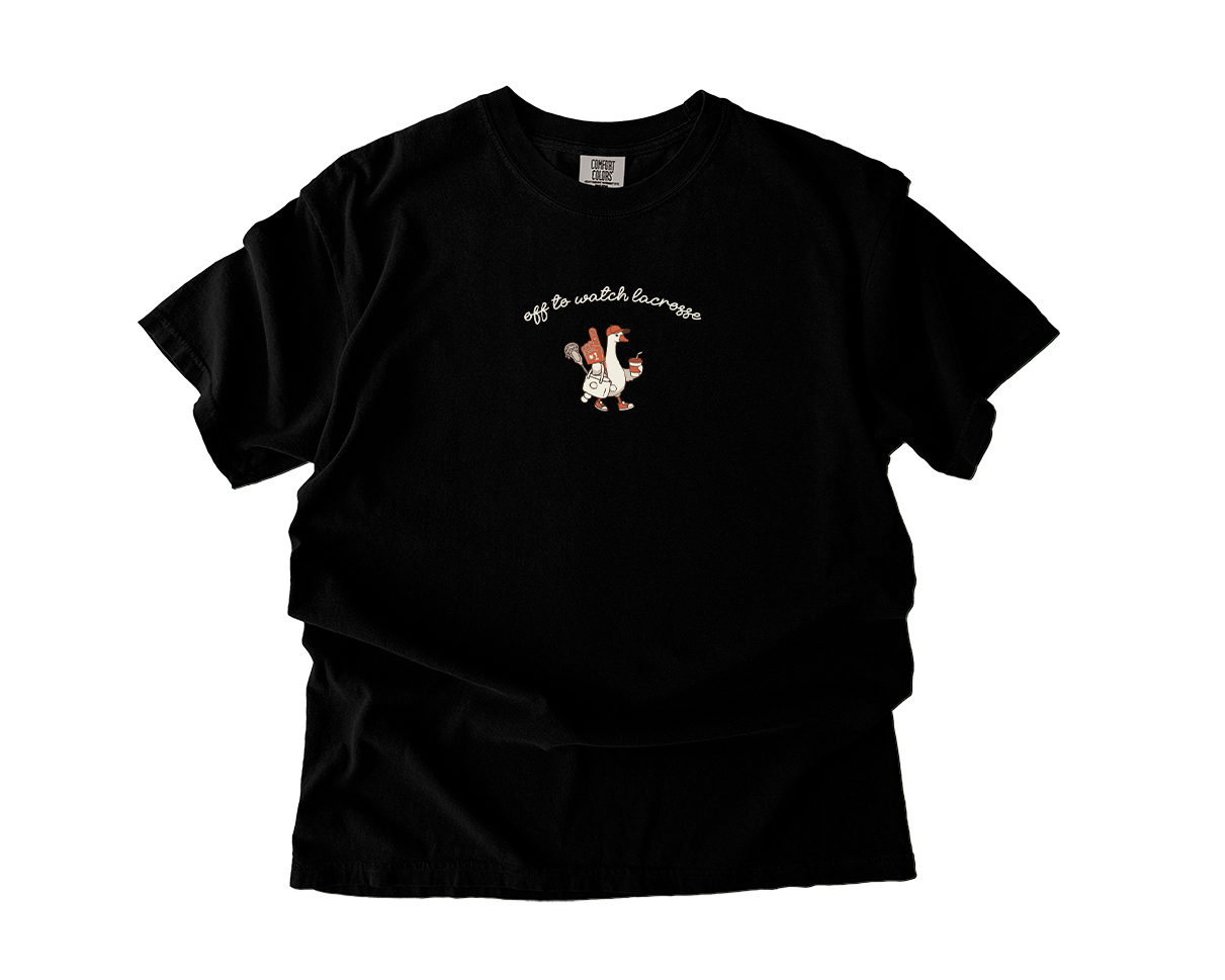 Adult T-Shirt Lacrosse Duck