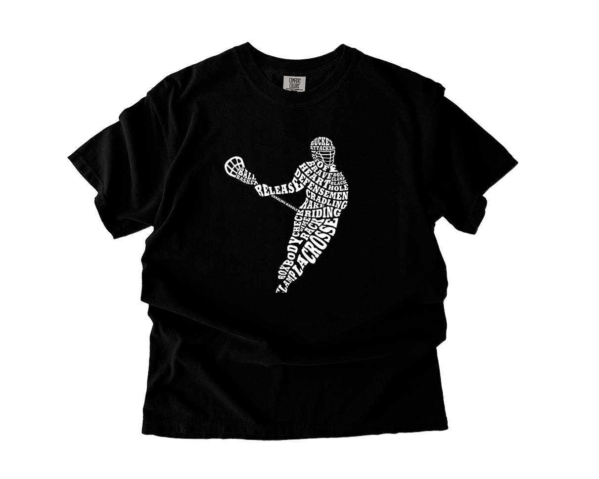 Adult T-Shirt Lacrosse Player