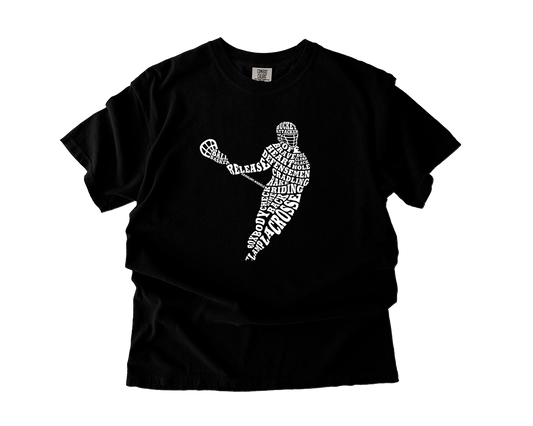 Adult T-Shirt Lacrosse Player