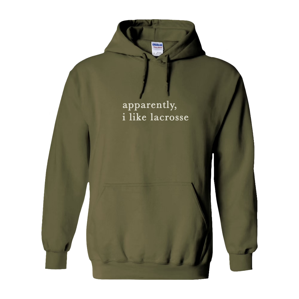 Adult Hoodie I Like Lacrosse