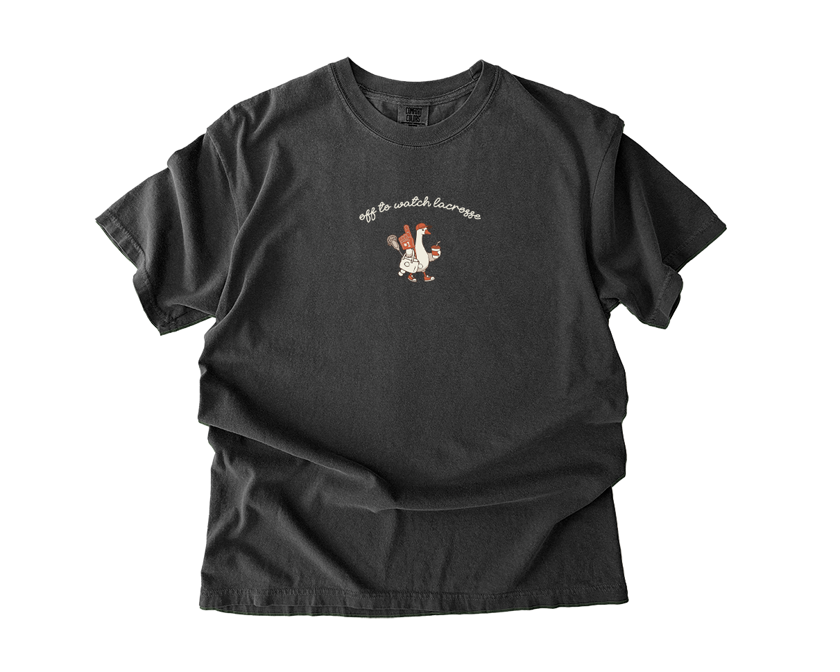 Adult T-Shirt Lacrosse Duck