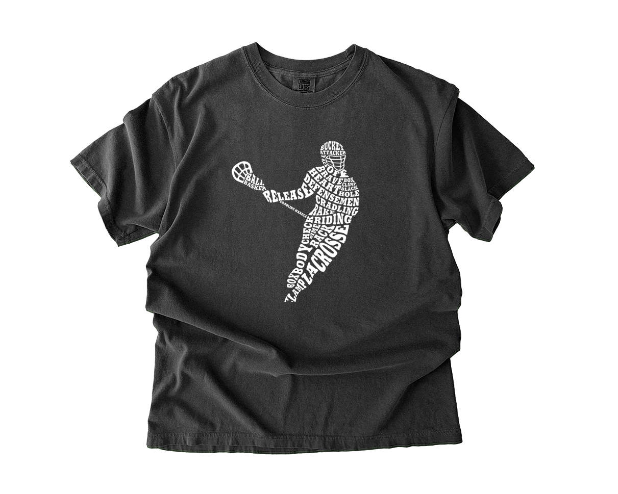 Adult T-Shirt Lacrosse Player