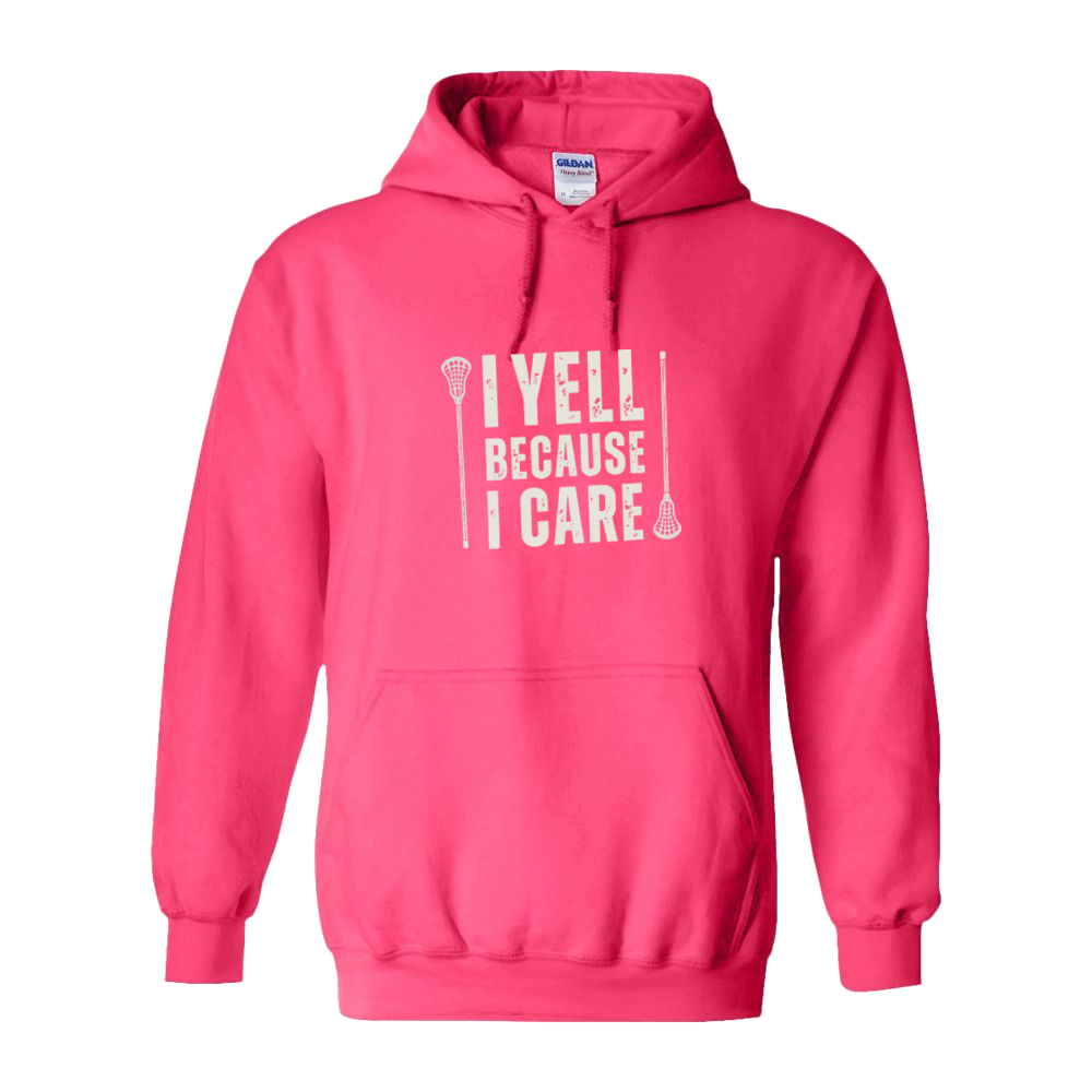 Adult Hoodie I Yell Lacrosse