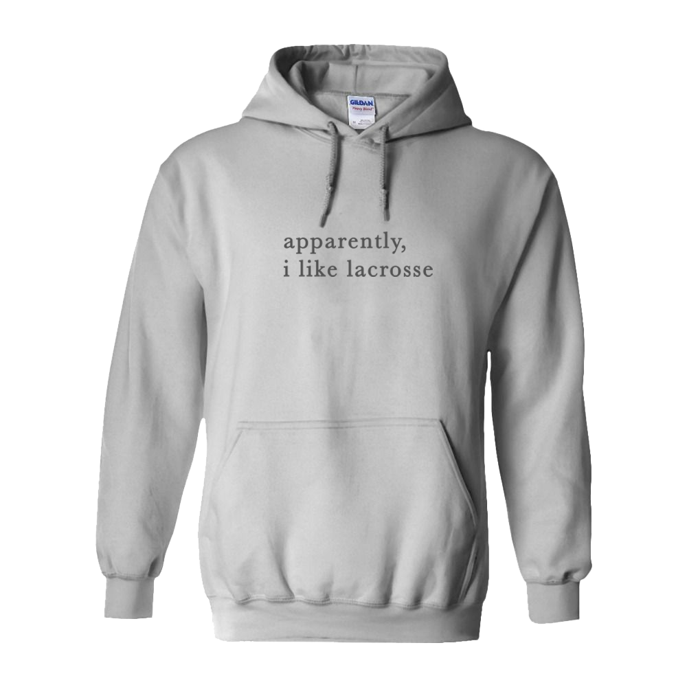 Adult Hoodie I Like Lacrosse