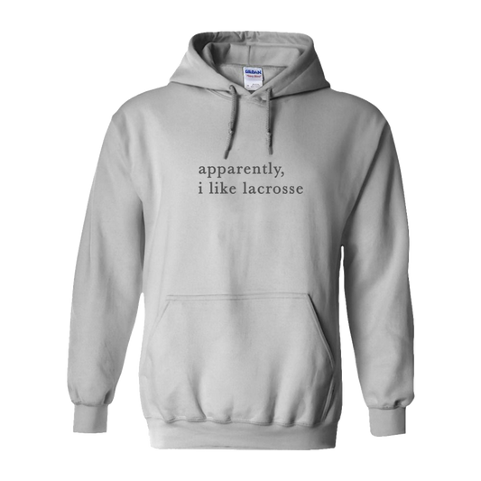 Adult Hoodie I Like Lacrosse