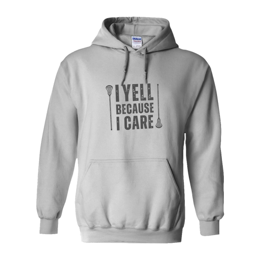 Adult Hoodie I Yell Lacrosse