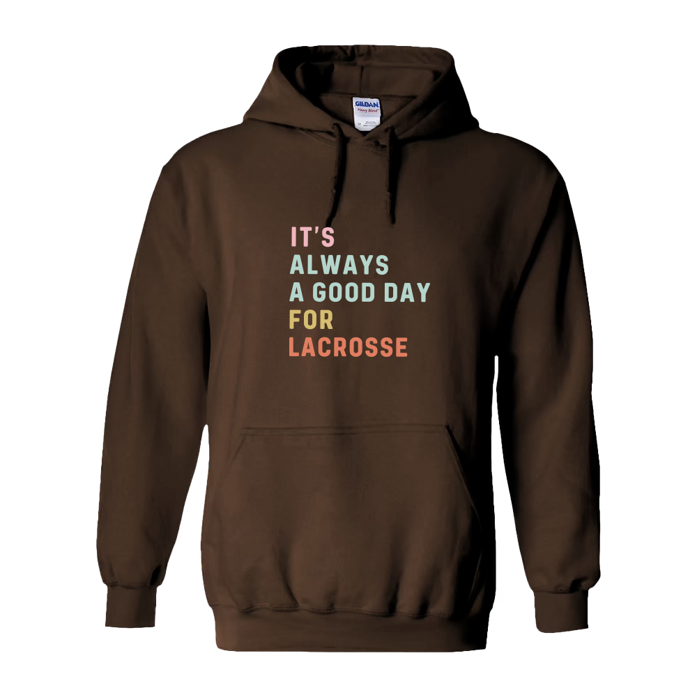 Adult Hoodie Lacrosse Good Day
