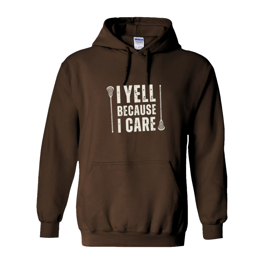 Adult Hoodie I Yell Lacrosse