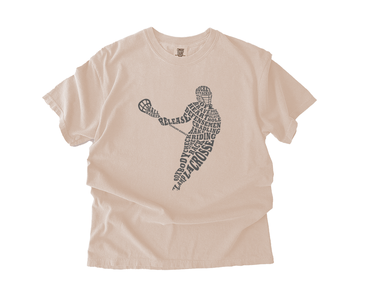 Adult T-Shirt Lacrosse Player