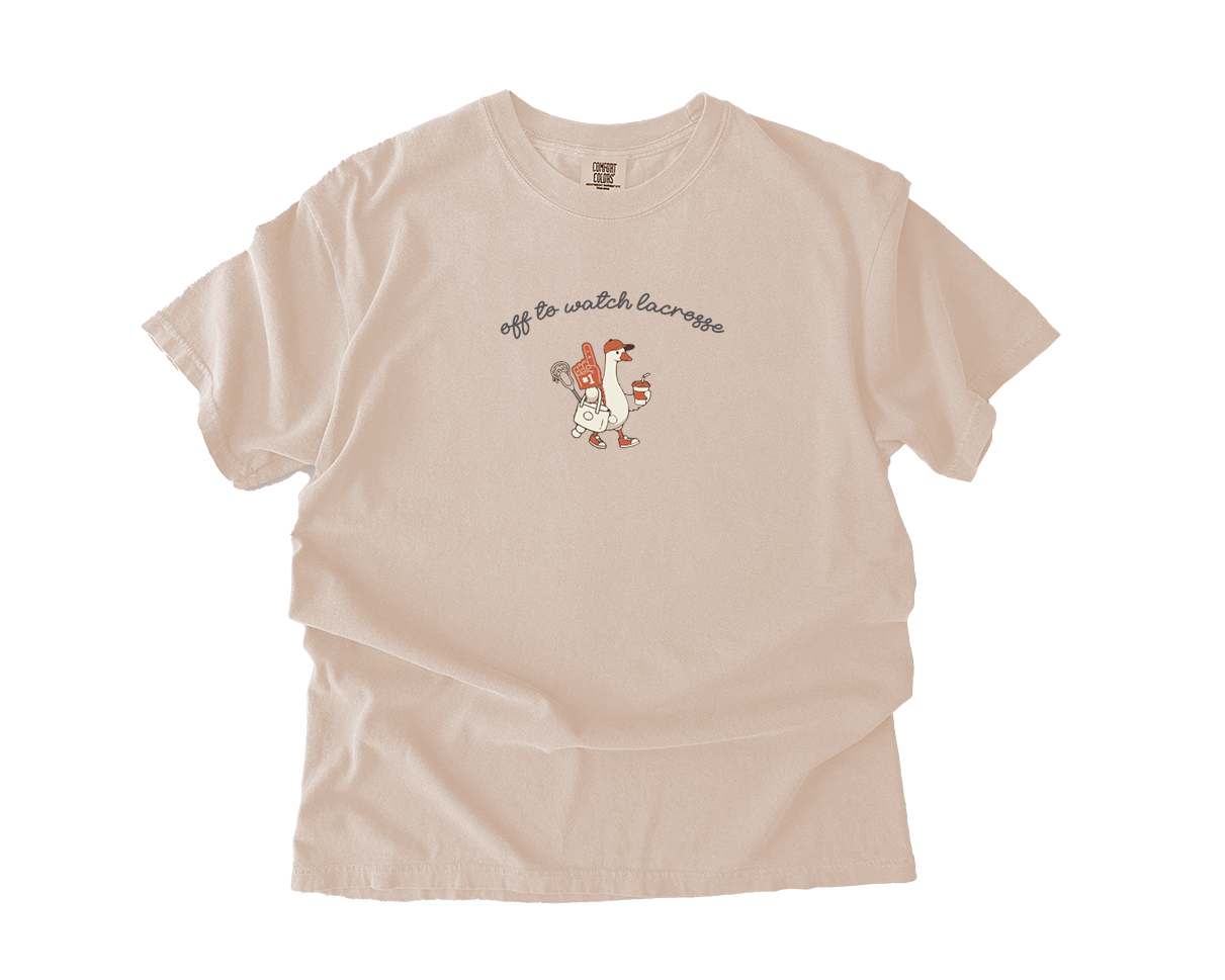 Adult T-Shirt Lacrosse Duck