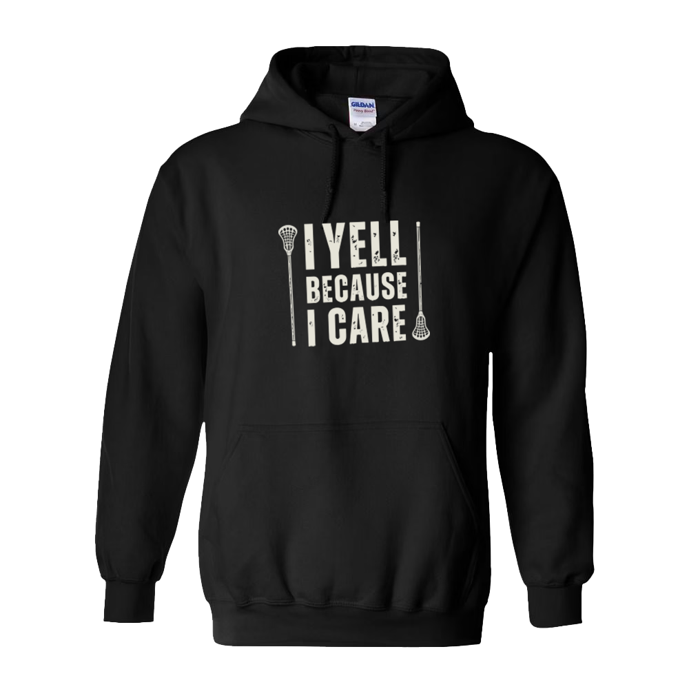 Adult Hoodie I Yell Lacrosse