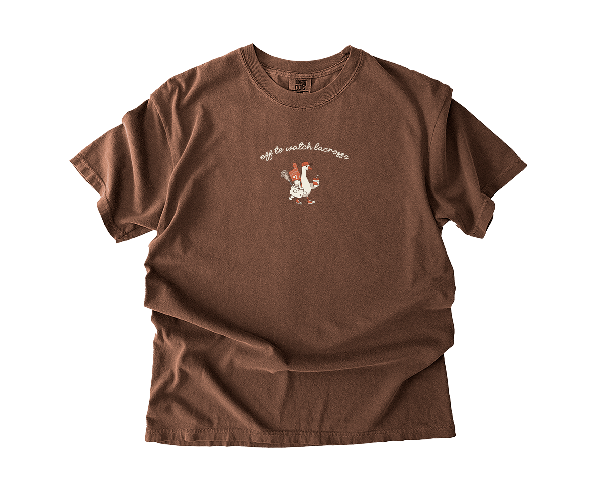 Adult T-Shirt Lacrosse Duck