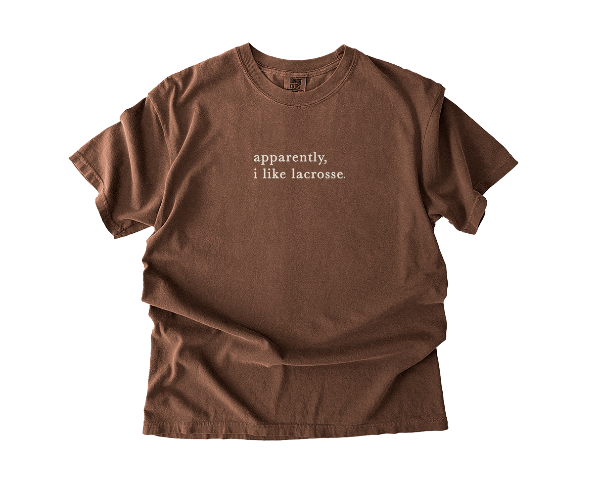 Adult T-Shirt I like Lacrosse