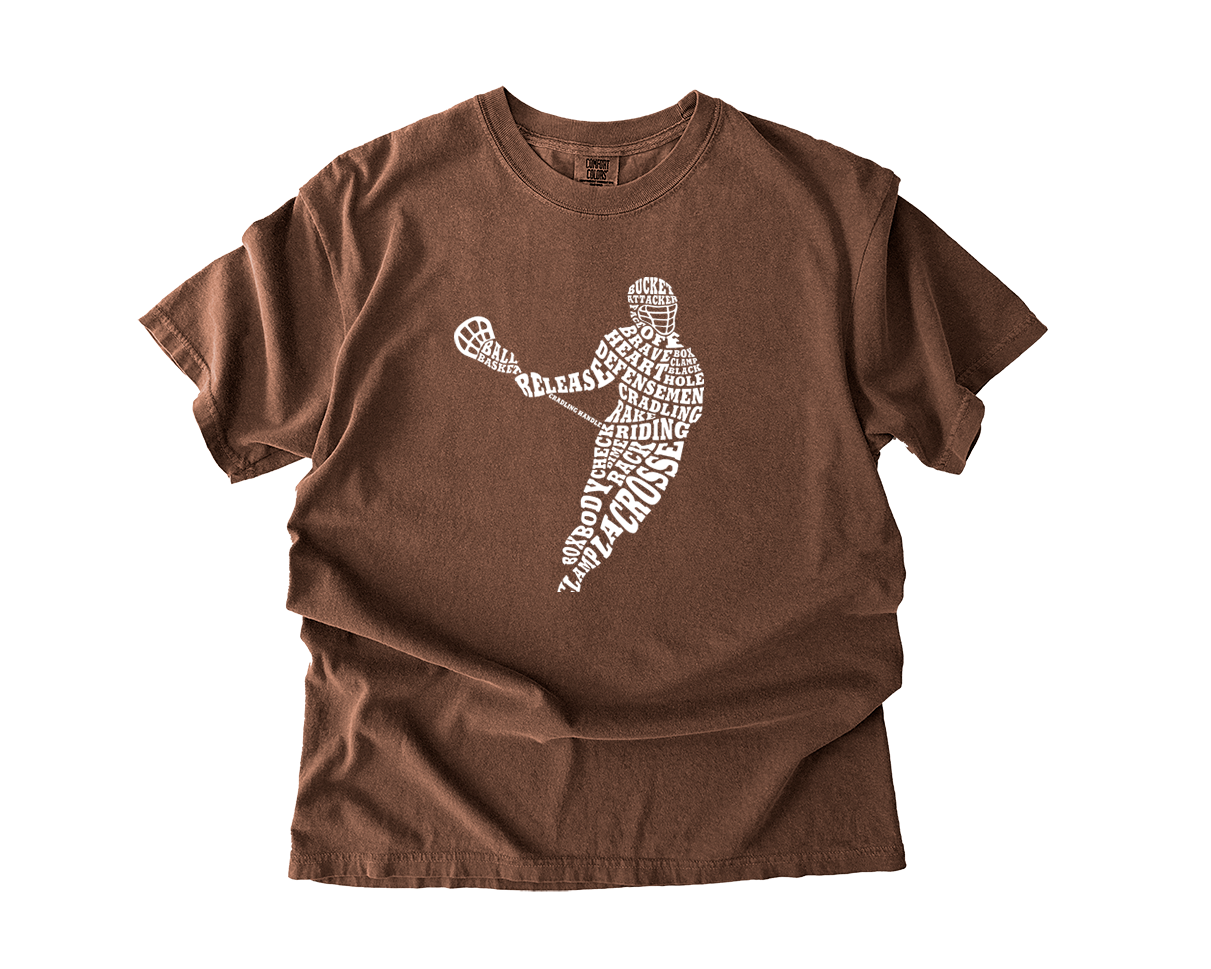 Adult T-Shirt Lacrosse Player