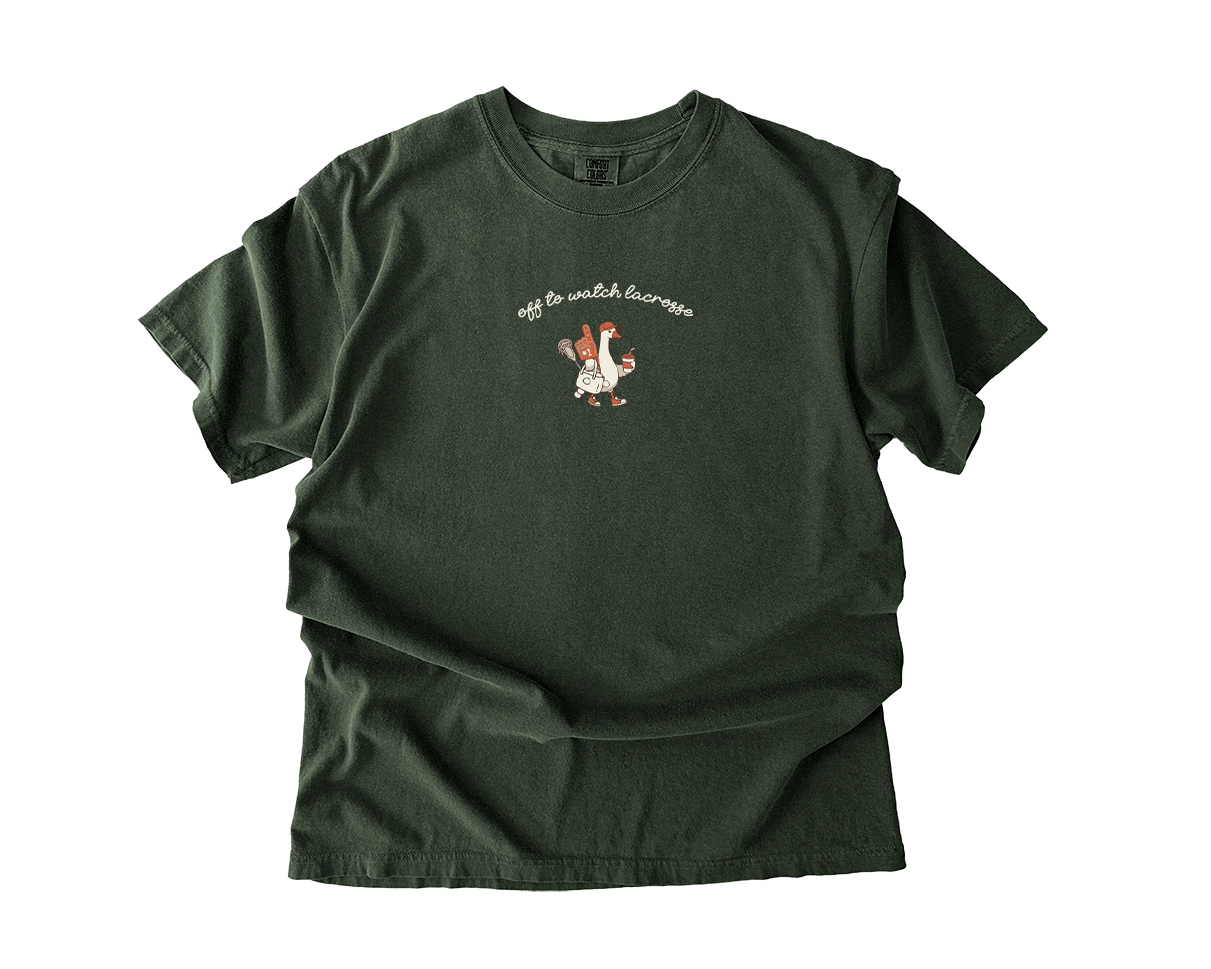 Adult T-Shirt Lacrosse Duck