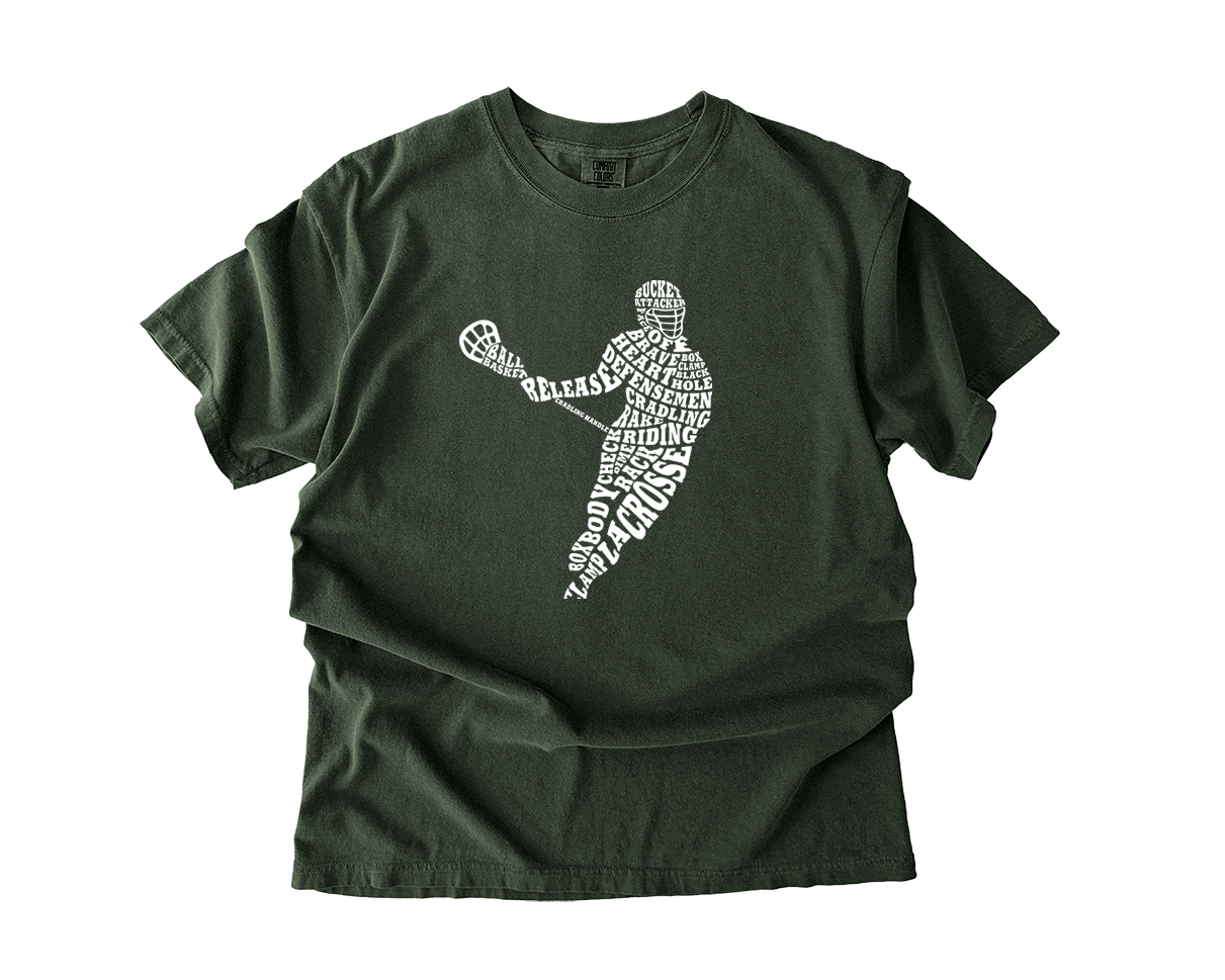 Adult T-Shirt Lacrosse Player