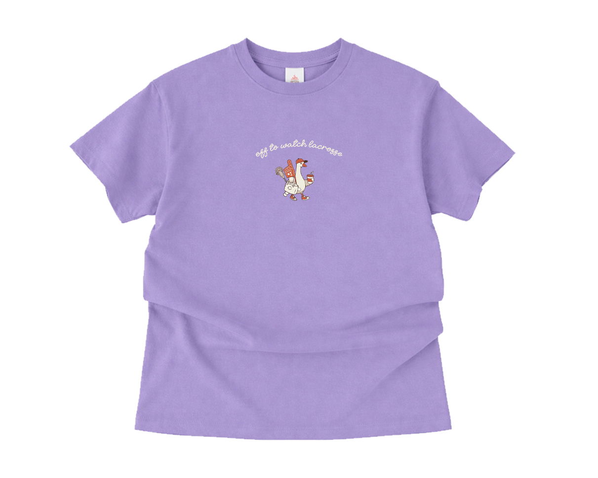 Adult T-Shirt Lacrosse Duck