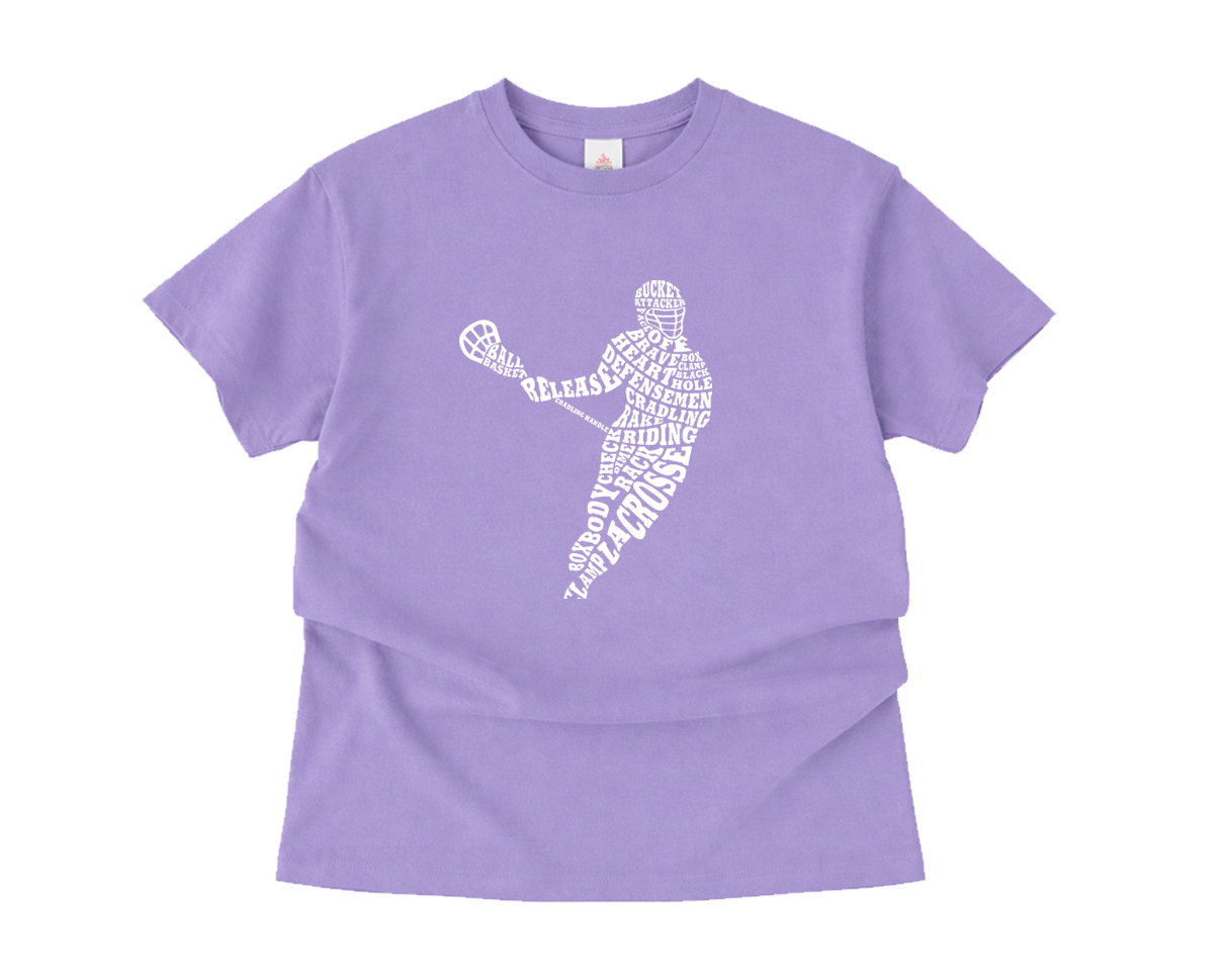 Adult T-Shirt Lacrosse Player
