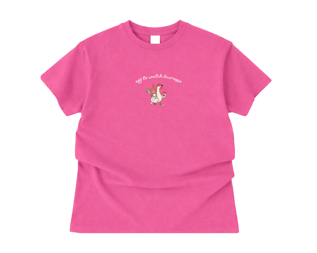 Adult T-Shirt Lacrosse Duck