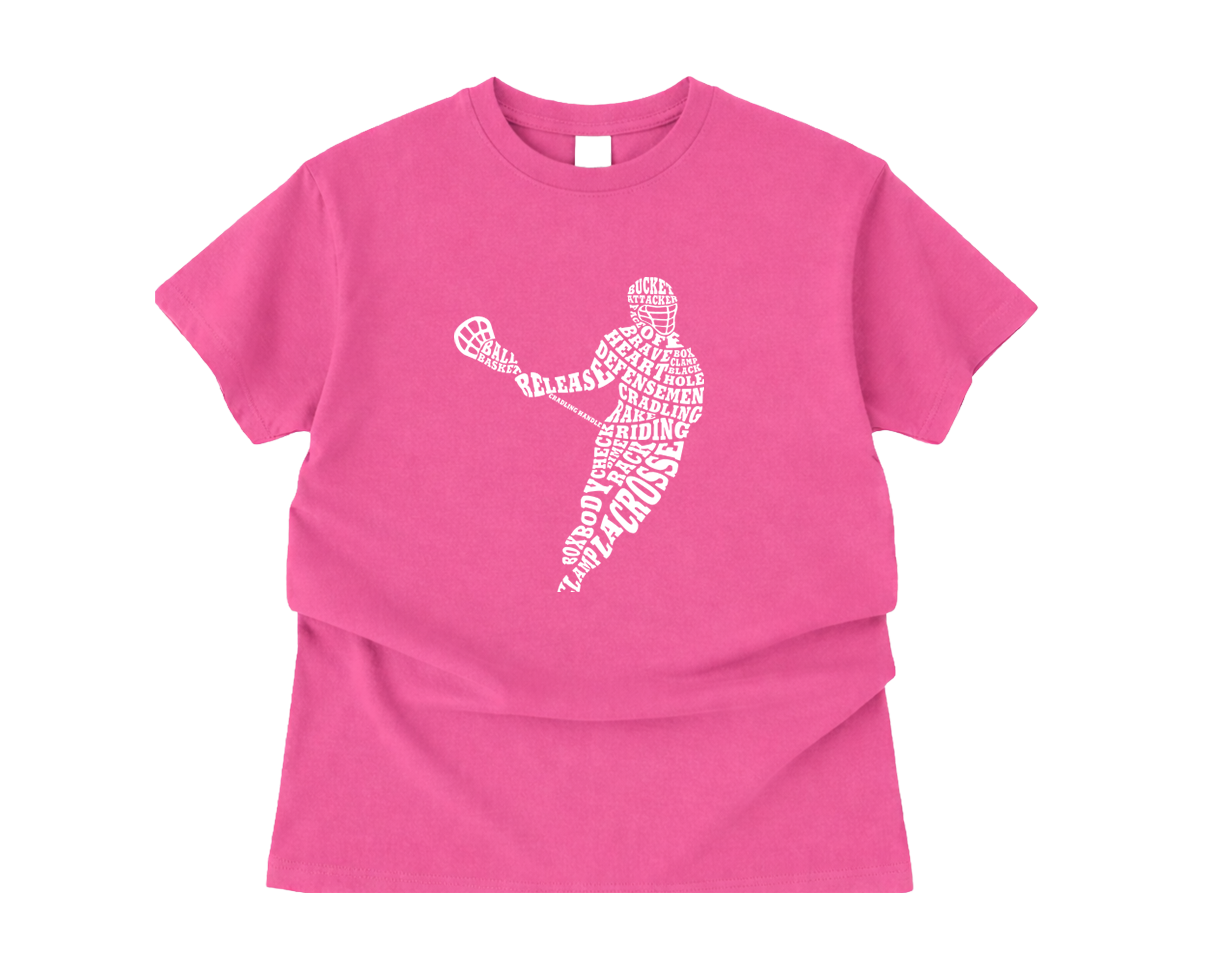Adult T-Shirt Lacrosse Player