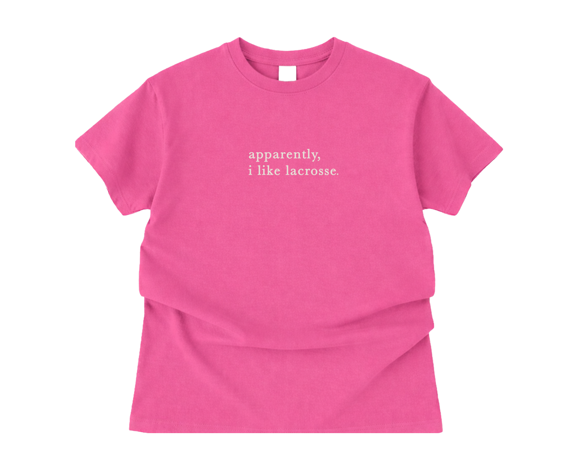 Adult T-Shirt I like Lacrosse