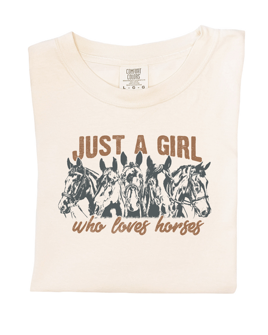 Just a girl who loves horses T-shirt