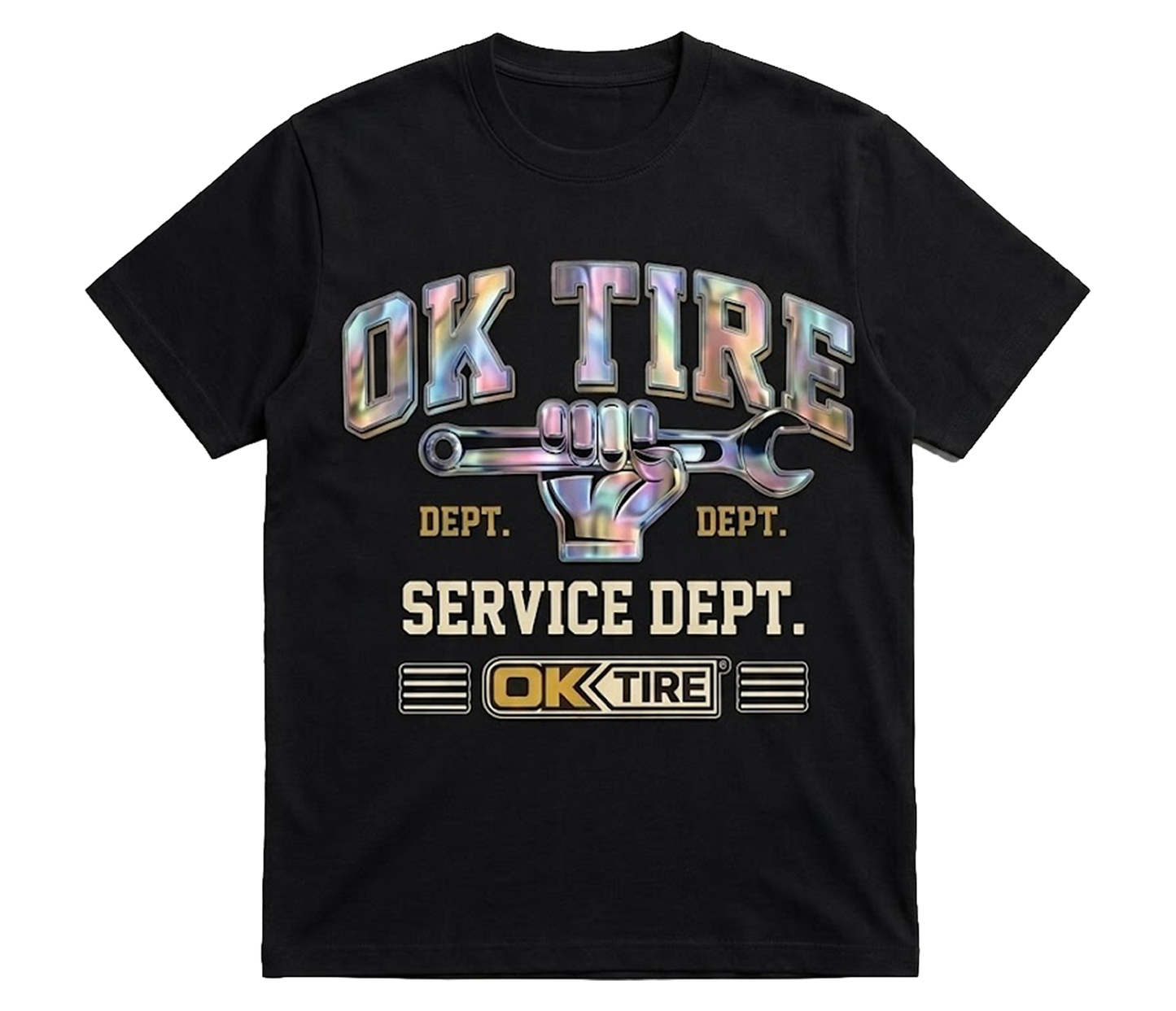 OK Tire Graphic Tee Service Dept