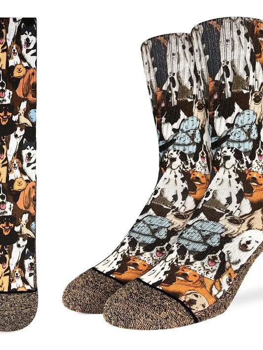 Men's Social Dogs Socks - Active Fit